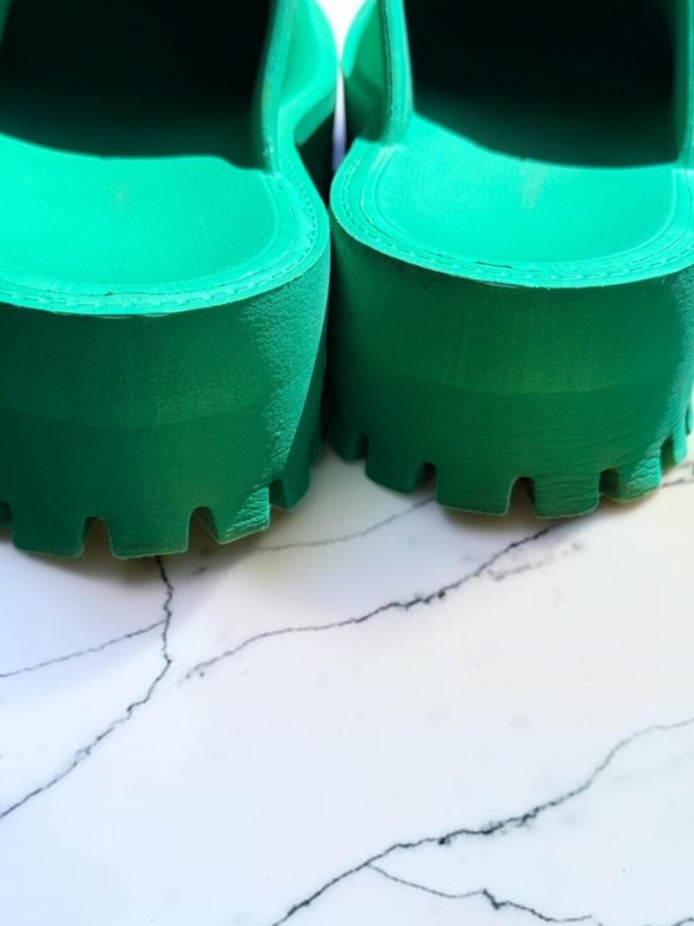 Jeffrey Campbell Bae Lugged Platform Mules in Green Size 8 - Picture 8 of 12